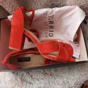 Torrid Collection Red Velvet Heels 12